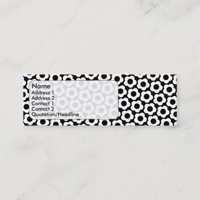 Blume Mini Visitenkarte (Vorderseite)