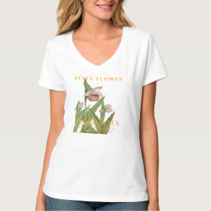 Blume Minnesota Territory Rosa-weiße Orchidee T-Shirt