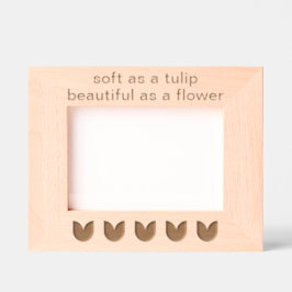 Blume mit benutzerdefinierter Tulip Geätzte Rahmen