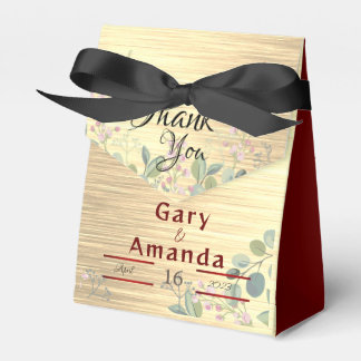 Blume mit Blätter Geschenkschachtel