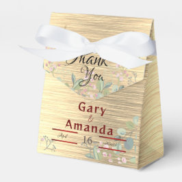 Blume mit Blätter Geschenkschachtel