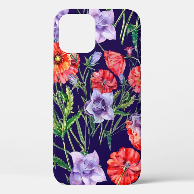 Blume mit blauen Bouquets, Blume mit rosa Glocken  Case-Mate iPhone Hülle (Rückseite)