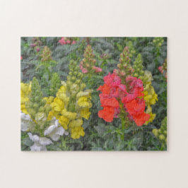 Blume mit Blumen Schnappdrachen Farbenfrohe Puzzle