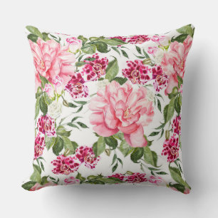 Blume mit Blumenbeeren Rose Kissen