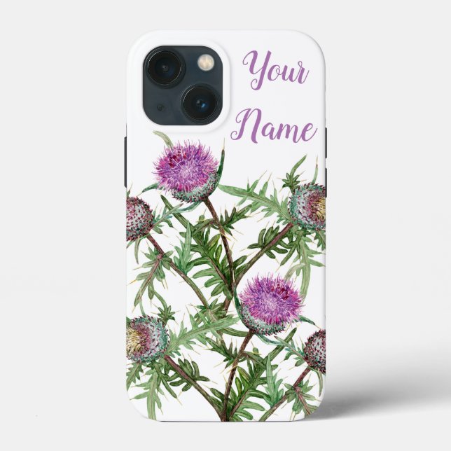 Blume mit dünnvioletter Oberfläche Case-Mate iPhone Hülle (Rückseite)