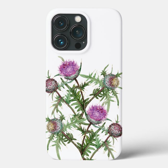 Blume mit dünnvioletter Oberfläche Case-Mate iPhone Hülle (Rückseite)