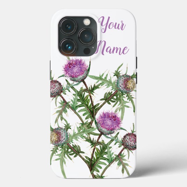 Blume mit dünnvioletter Oberfläche Case-Mate iPhone Hülle (Rückseite)