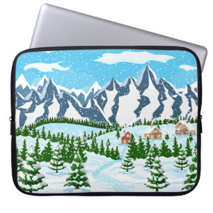 Blume mit farbenfroher Rückseite für Digitaldruck Laptopschutzhülle