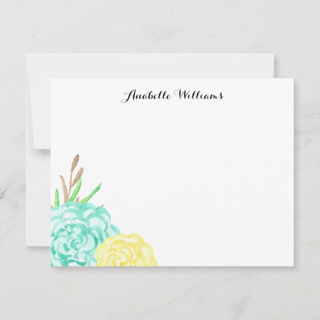 Blume mit Handfarbe Personalisiert (Vorderseite)