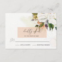 Blume mit handgemalten Ölgemälden, RSVP in Peach