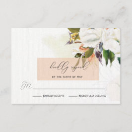 Blume mit handgemalten Ölgemälden, RSVP in Peach