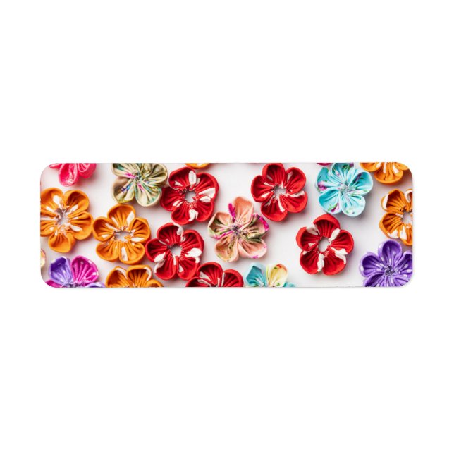 Blume mit Handnähte, Multicolor (Vorne)