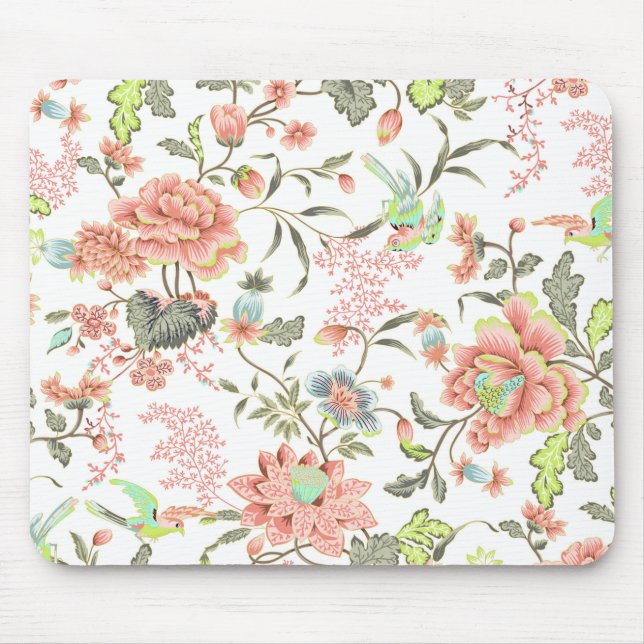 Blume mit Hummingbird Mousepad (Vorne)