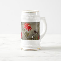 Blume mit Hummingbirds Heade