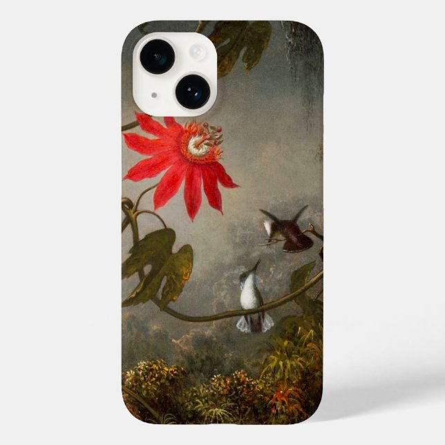 Blume mit Hummingbirds Heade Case-Mate iPhone Hülle (Rückseite)