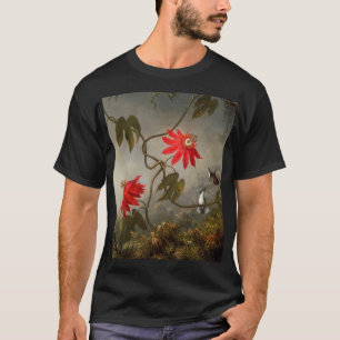 Blume mit Hummingbirds Heade T-Shirt