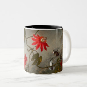 Blume mit Hummingbirds Heade Zweifarbige Tasse