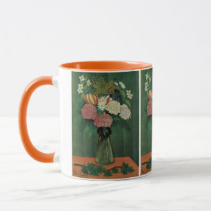 Blume mit Ivy von Henri Rousseau, Vintage Blüte Tasse