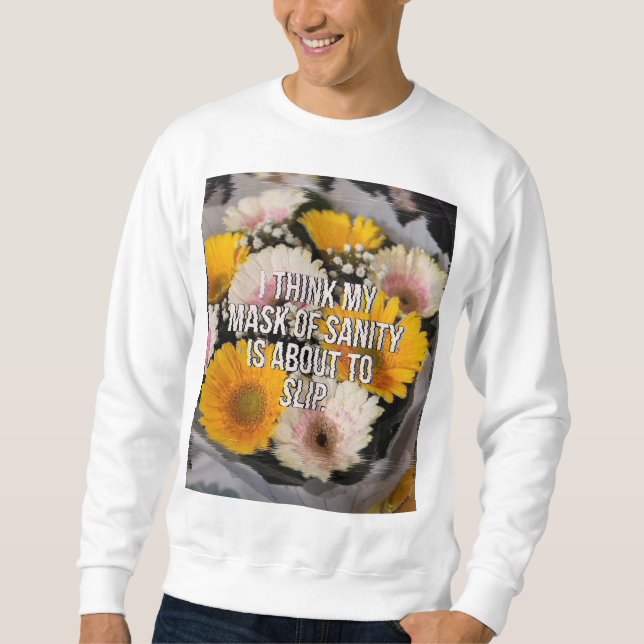 Blume mit Kostenvoranschlag Sweatshirt (Vorderseite)
