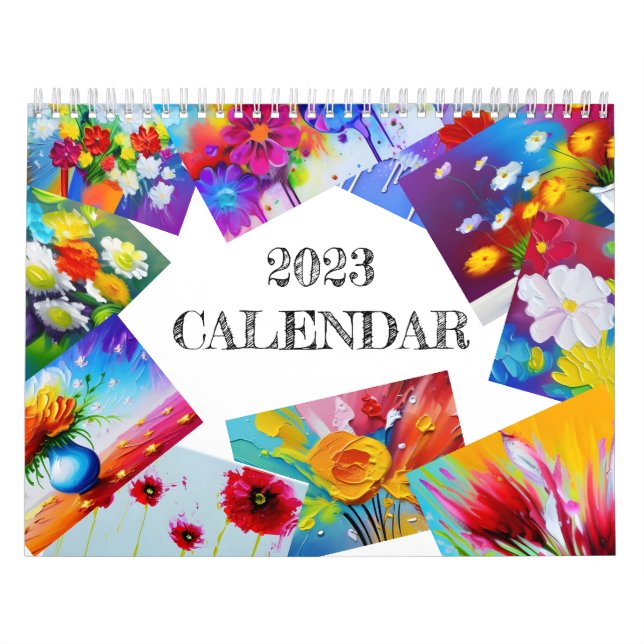 Blume mit lebendiger Farbe Kalender (Titelbild)