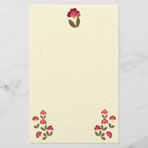 Blume mit leuchtend rosa Tube Briefpapier