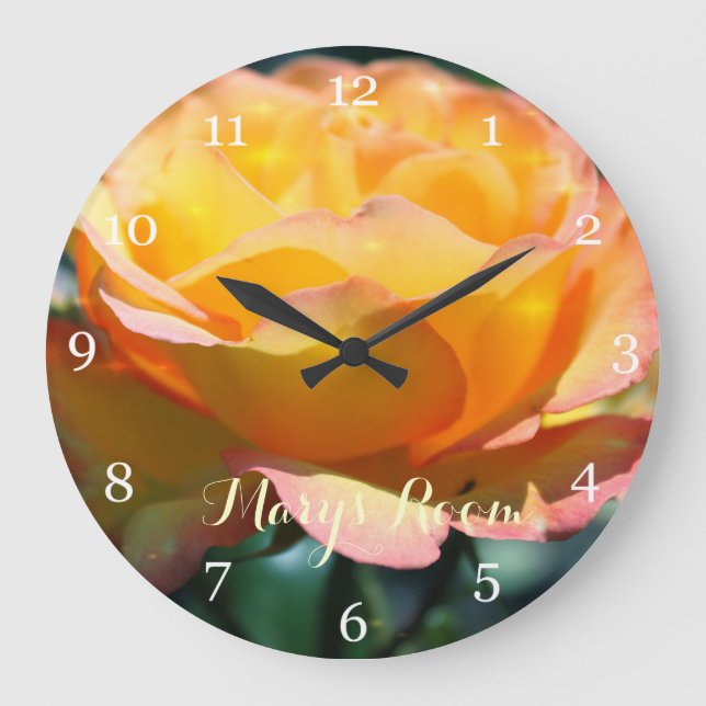 Blume mit Namen Große Wanduhr (Vorderseite)