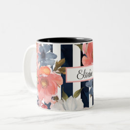 Blume mit Namen Zweifarbige Tasse