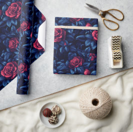 Blume mit niedlicher Rose Einzigartiges Schleifpap Geschenkpapier
