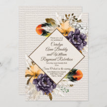 Blume mit Pampas Grass und Feather Wedding