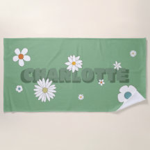 Blume mit personalisiertem Namen für den grünen Re