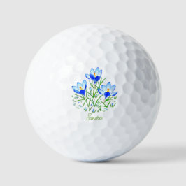 Blume mit Text Golfball