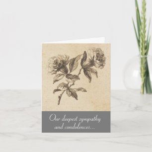 Blume mit Vintagem Aussehen Sympathiekarte