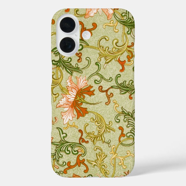 Blume mit Vintagen chinesischen Zierschriften Case-Mate iPhone Hülle (Rückseite)