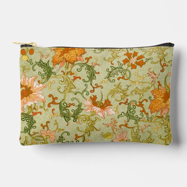 Blume mit Vintagen chinesischen Zierschriften Zubehörtasche (Vorderseite)