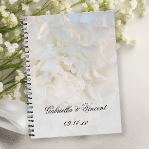Blume mit weißer Nelke Notizblock