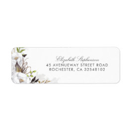 Blume mit weißer Wasserfarbe Romantische Hochzeit