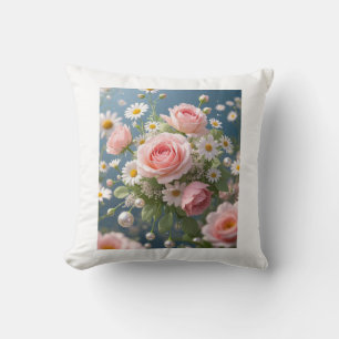Blume mit zeitloser, extravaganter Eleganz Kissen