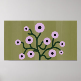 Blume mit Zweigstellen, Wall Art Poster