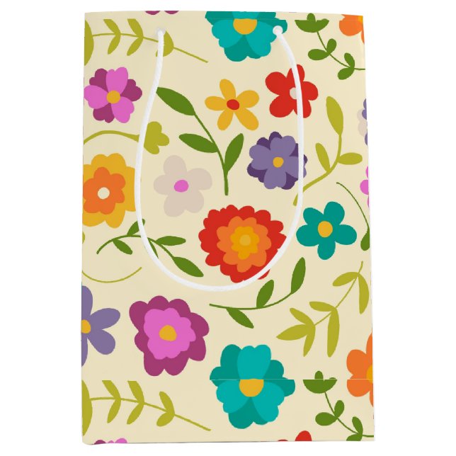Blume Mittlere Geschenktüte (Vorderseite)