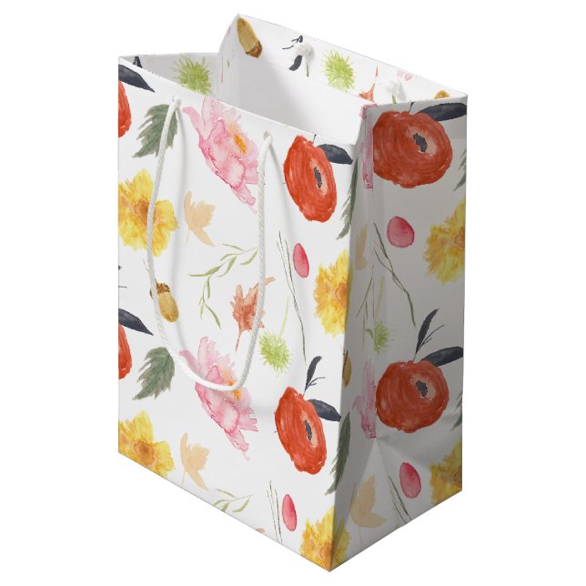 Blume Mittlere Geschenktüte (Vorderseite Schrägansicht)