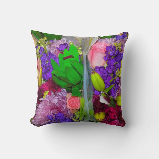 Blume Mix 9 Pilze Kissen (Vorderseite)