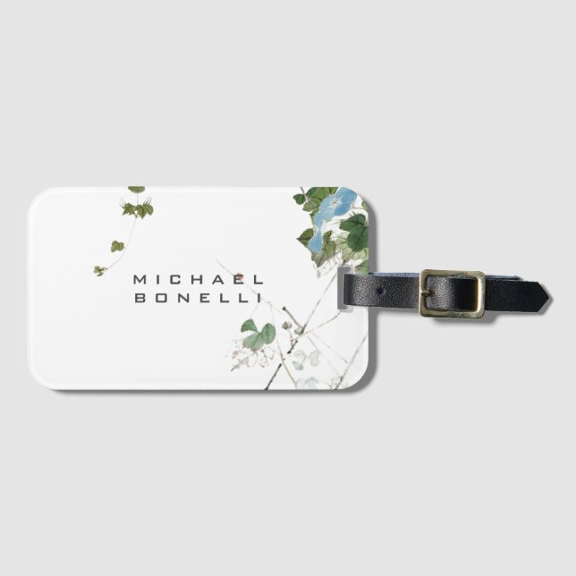 Blume Moderner Name Beruflich Gepäckanhänger (Vorderseite (Horizontal))