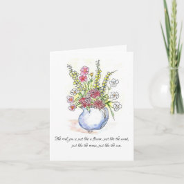 Blume mögen gerade die Wind Karte