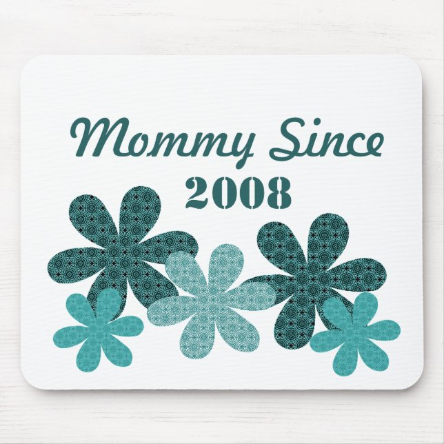 Blume Mommy As Mousepad, Aquamarin Mousepad (Vorne)