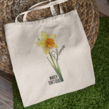 Blume Monat März Bezeichnung Tote Tasche