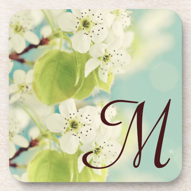 Blume Monogram Drink Untersetzer (Vorderseite)