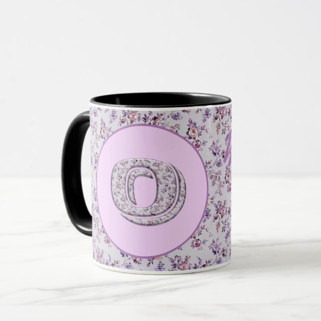 Blume Monogram O Tasse (Vorderseite Links)