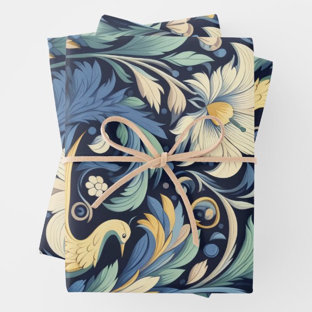Blume Morris Art Geschenkpapier Set (Beispiel)