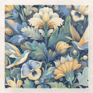 Blume Morris Art Glasuntersetzer