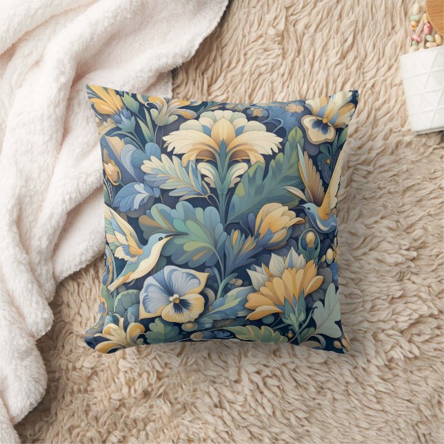 Blume Morris Art Kissen (Decke)